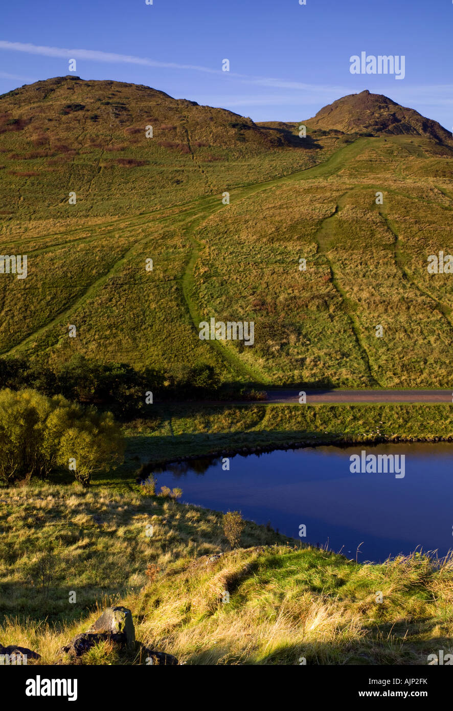 Les pics d'Arthur Seat, Édimbourg, Écosse Banque D'Images