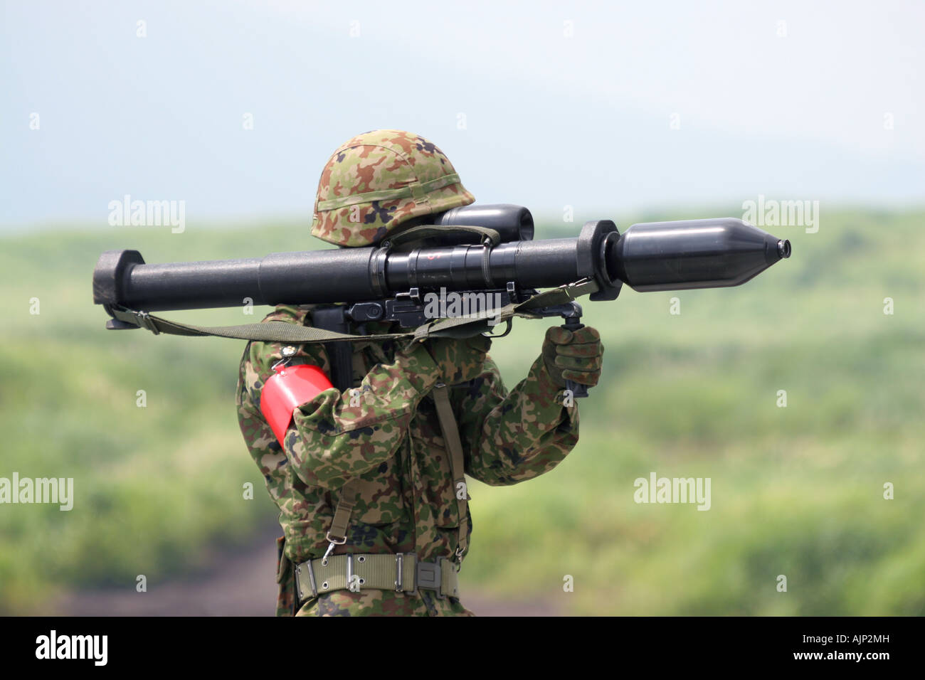 L'Anti-char Panzerfaust 3 rocket launcher du Japon d'autodéfense au sol Banque D'Images