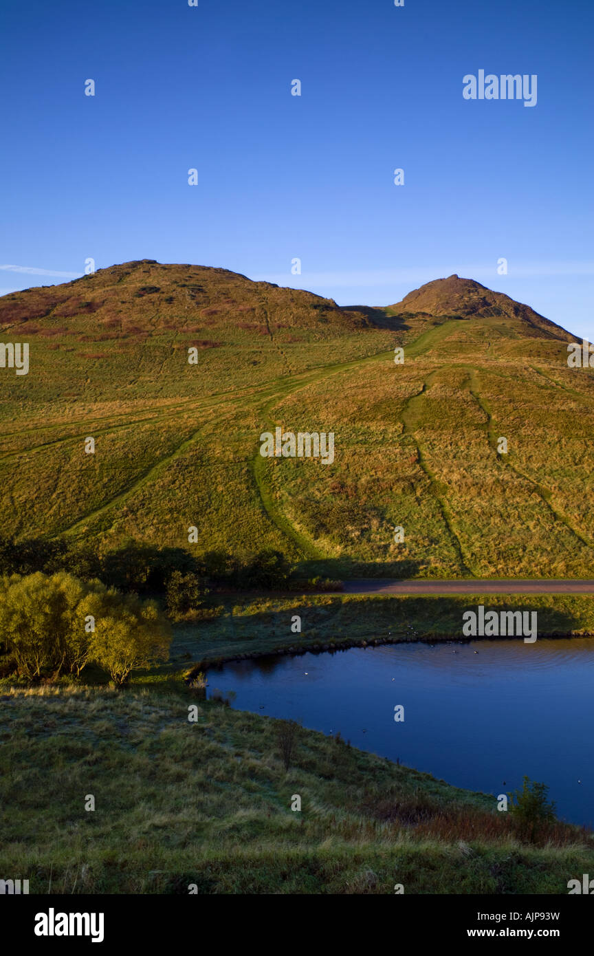 Les pics d'Arthur Seat, Édimbourg, Écosse Banque D'Images