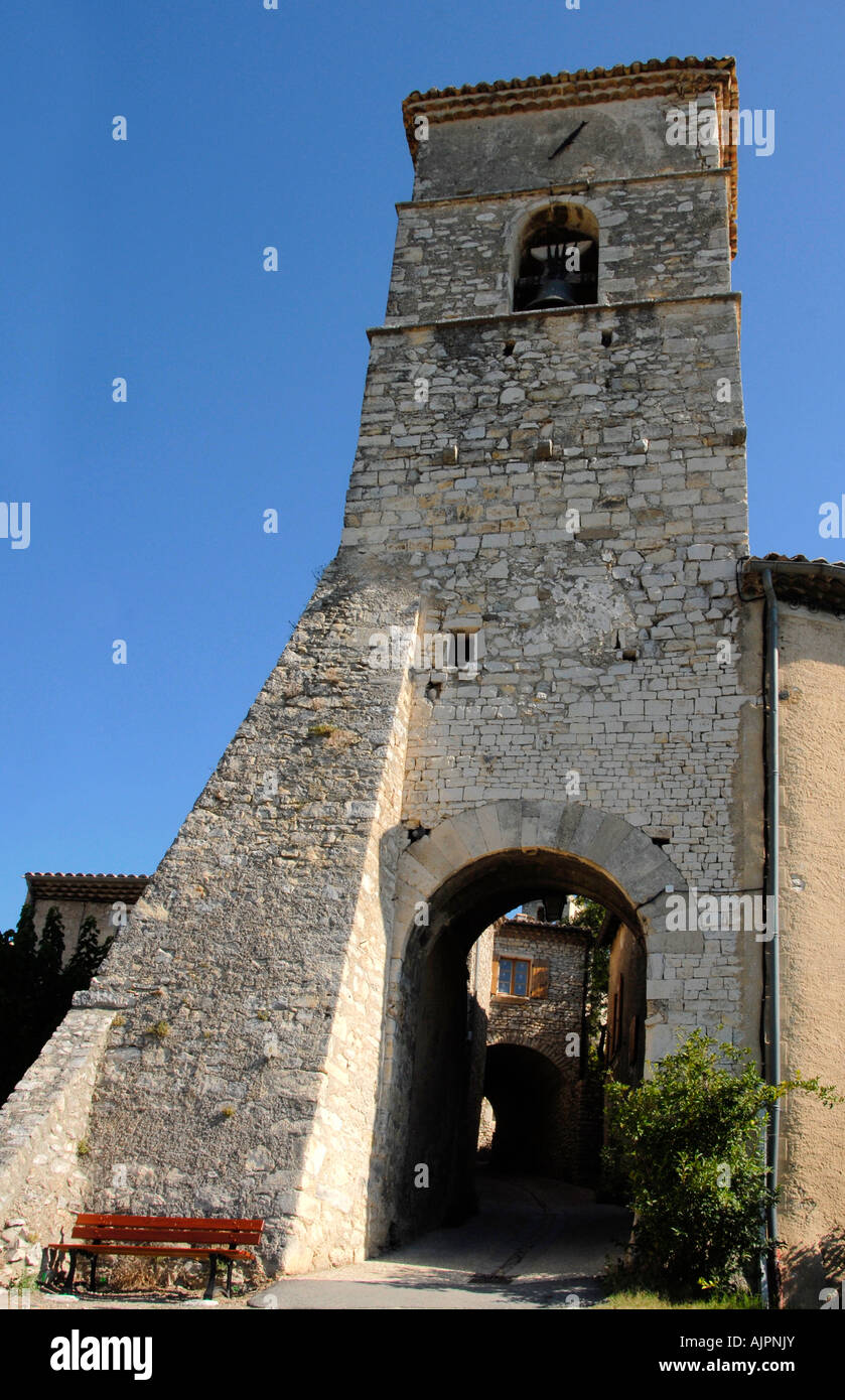 Bell Tower Marsanne Drôme Rhône-Alpes France Banque D'Images