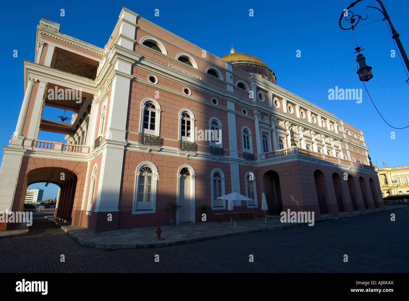 Amazon theatre opera house construit en 1896 durant le boom du caoutchouc Manaus Amazonas Brésil Banque D'Images