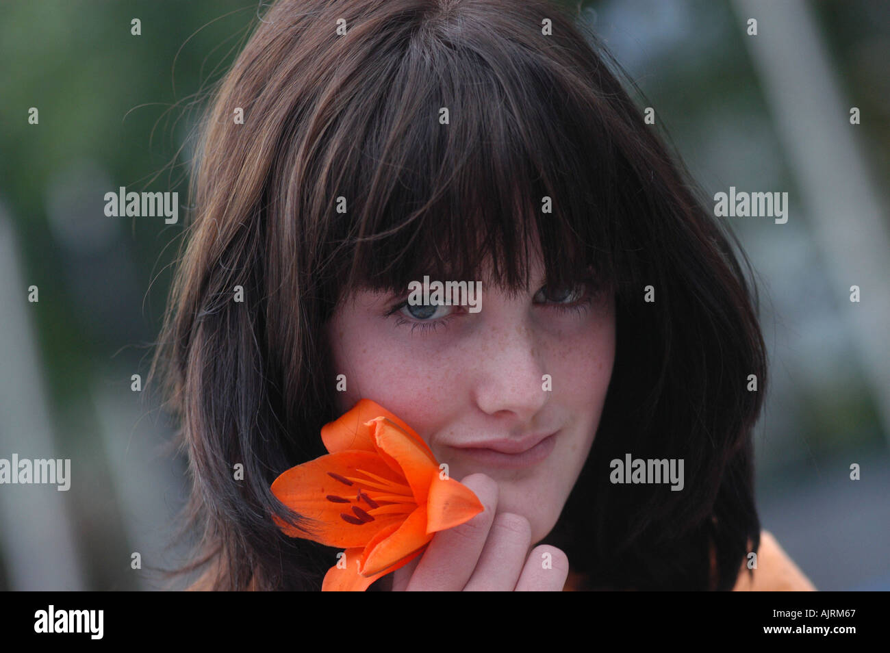 Portrait of a young woman Banque D'Images