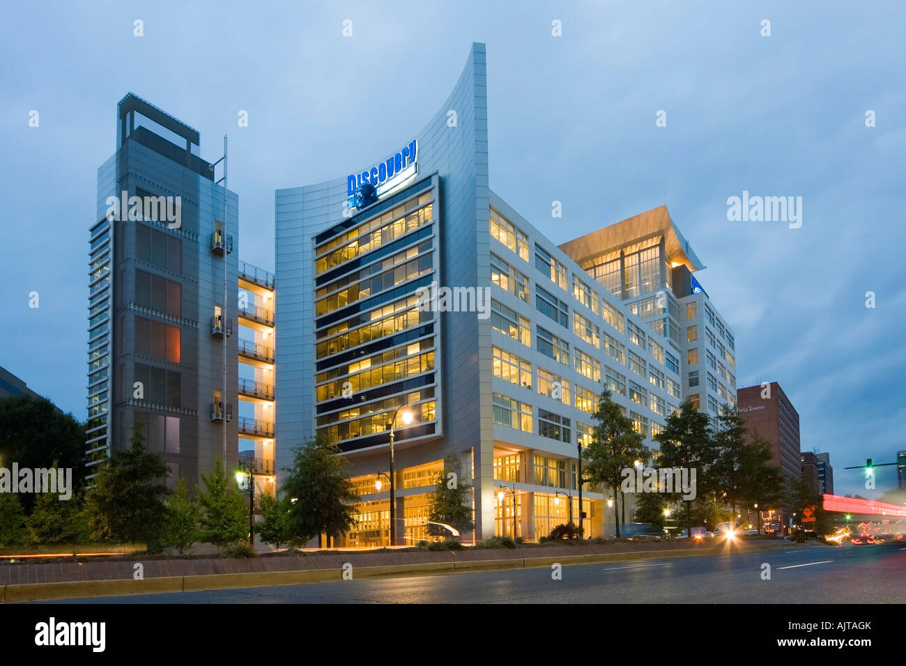 Silver Spring Maryland La chaîne Discovery bâtiment près de Washington DC Banque D'Images