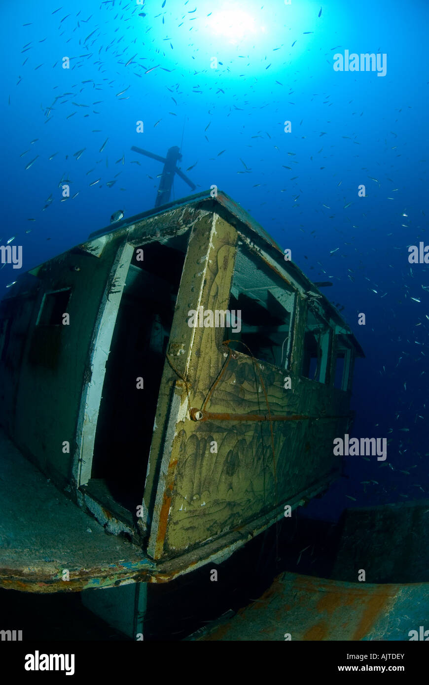 Épave MV Cominoland Mer Méditerranée Gozo Banque D'Images