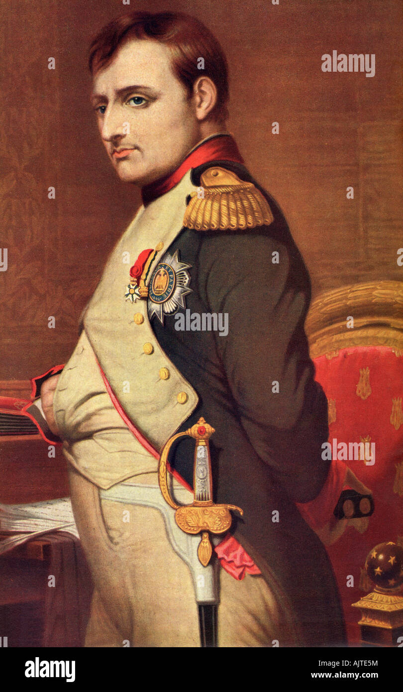 Napoléon Bonaparte, 1769 - 1821. Homme d'État français et chef militaire. Banque D'Images