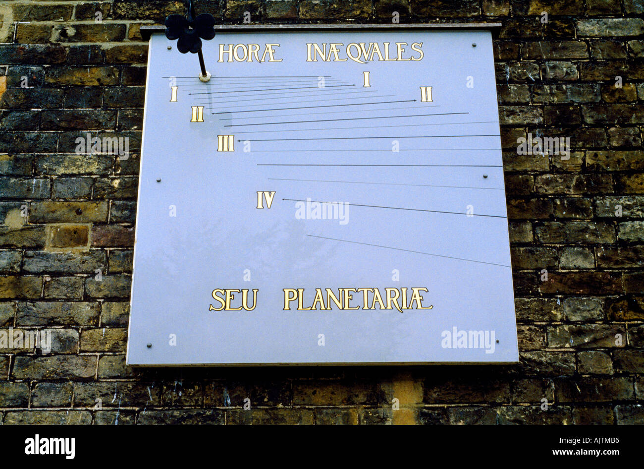 Cadran solaire de l'observatoire de Greenwich Londres Banque D'Images