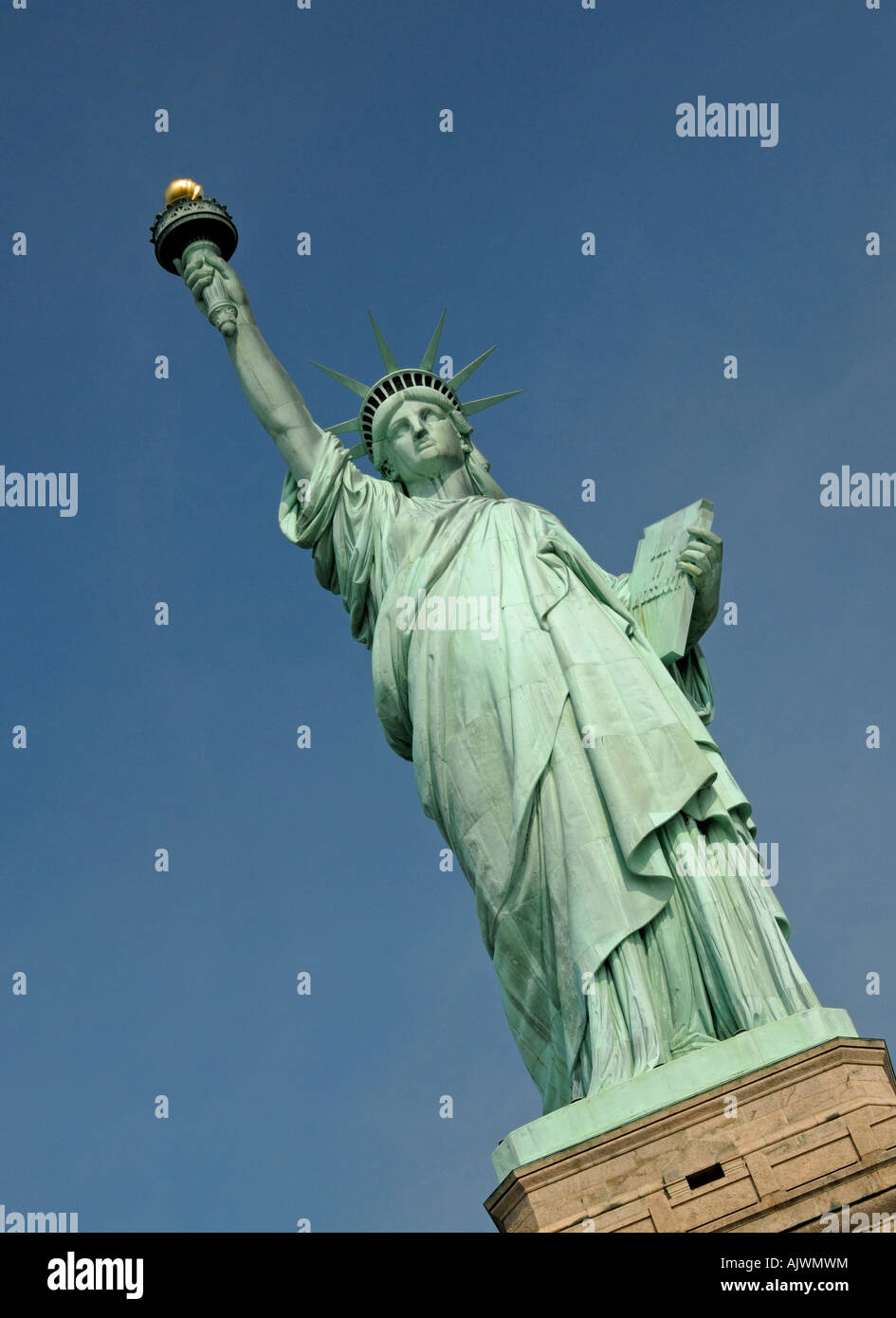 Le Statut de la liberté, New York, USA Port Banque D'Images