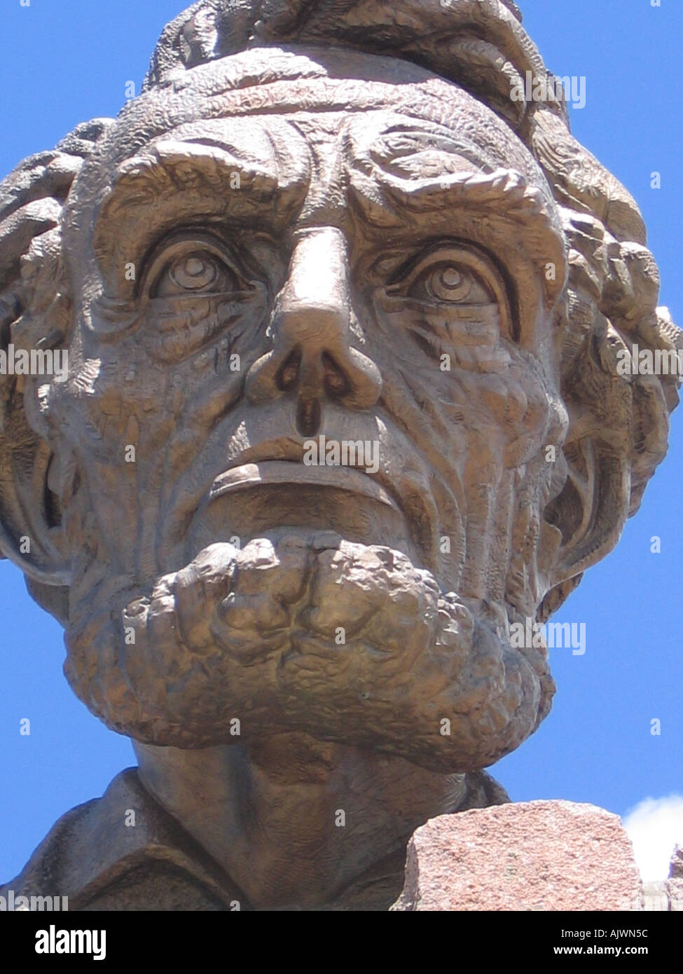 USA South Dakota statue d'Abraham Lincoln Banque D'Images