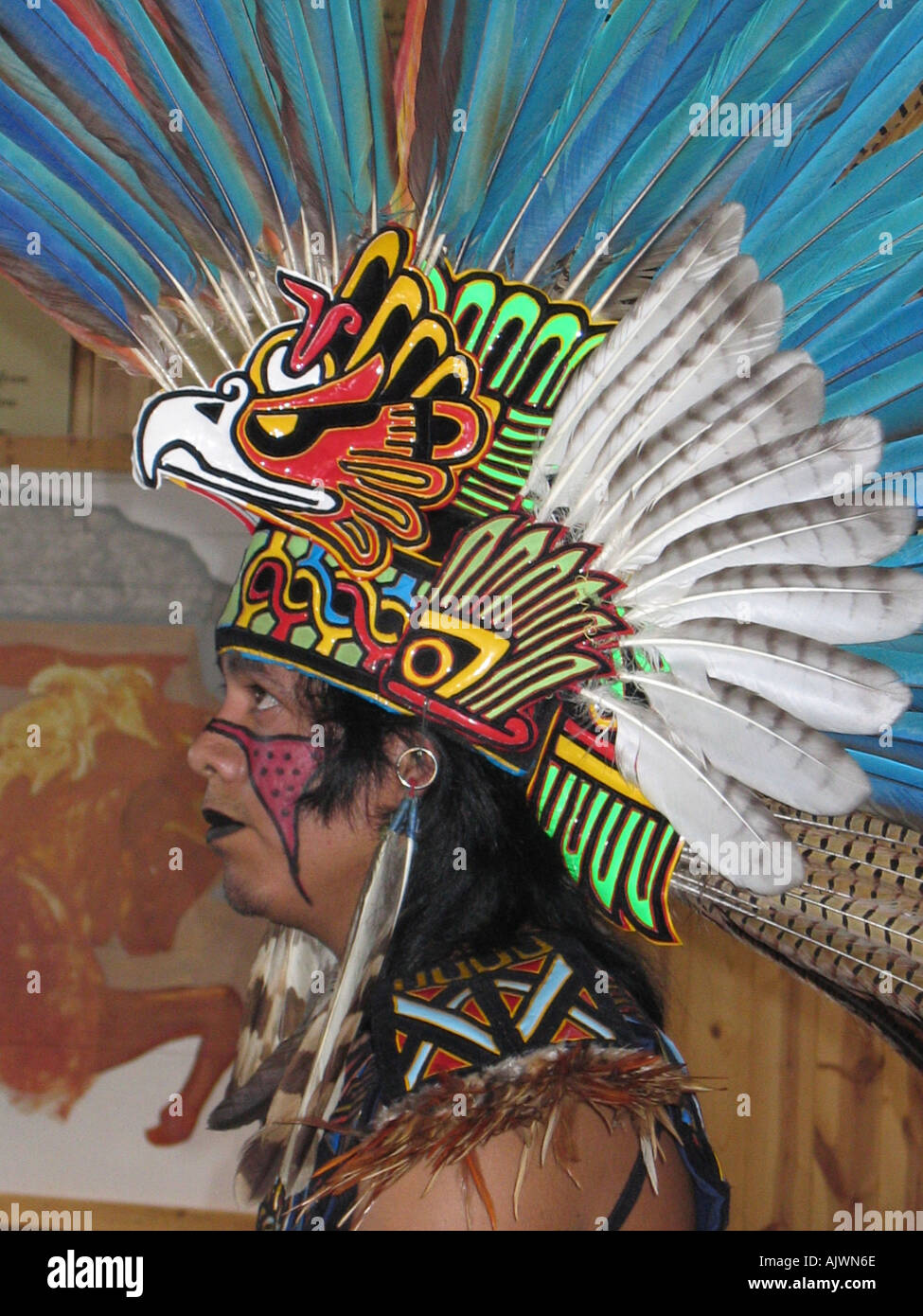 USA South Dakota Indiens Sioux Danse Tribal Banque D'Images