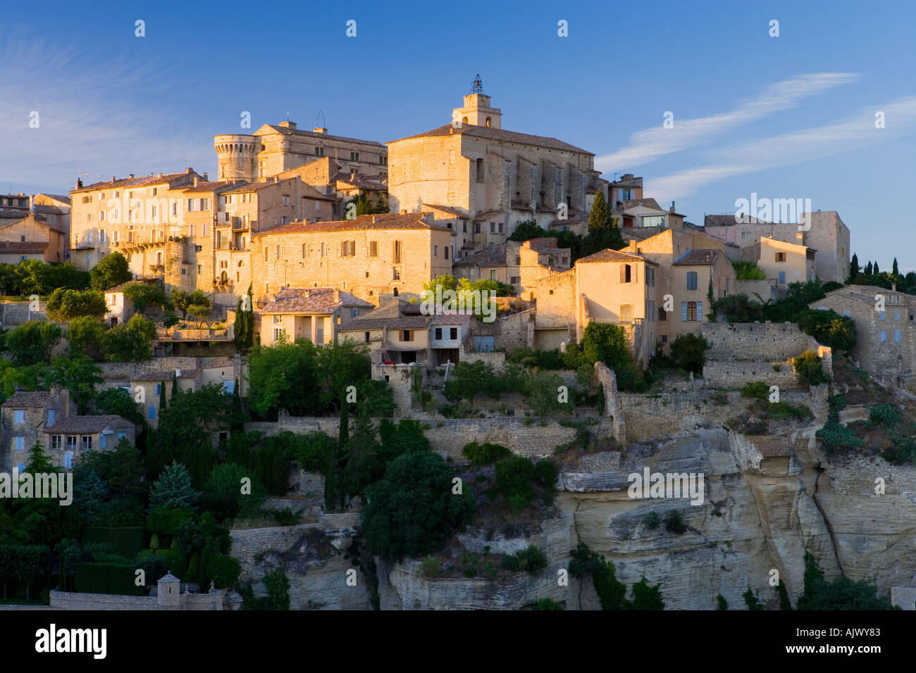 Village perché de Gordes Provence France Banque D'Images