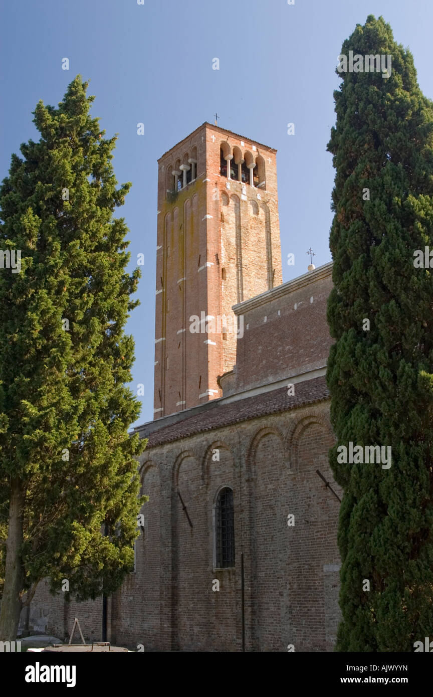 La basilique et le Campanile di Santa Maria dell'Asunta Torcello Italie Banque D'Images