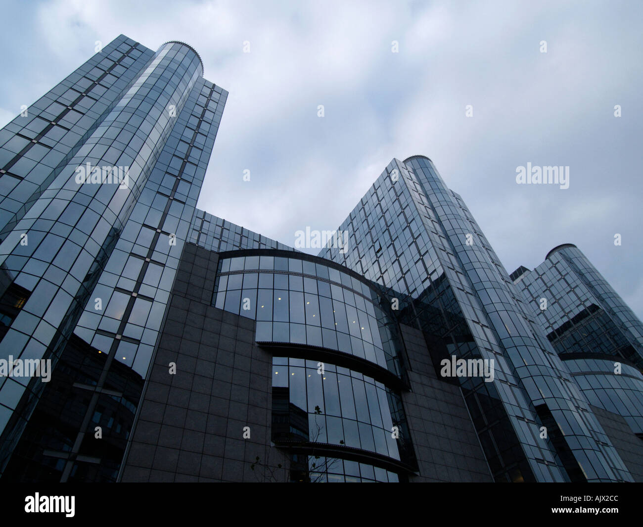 Les immeubles de bureaux du Parlement européen Bruxelles Belgique Banque D'Images