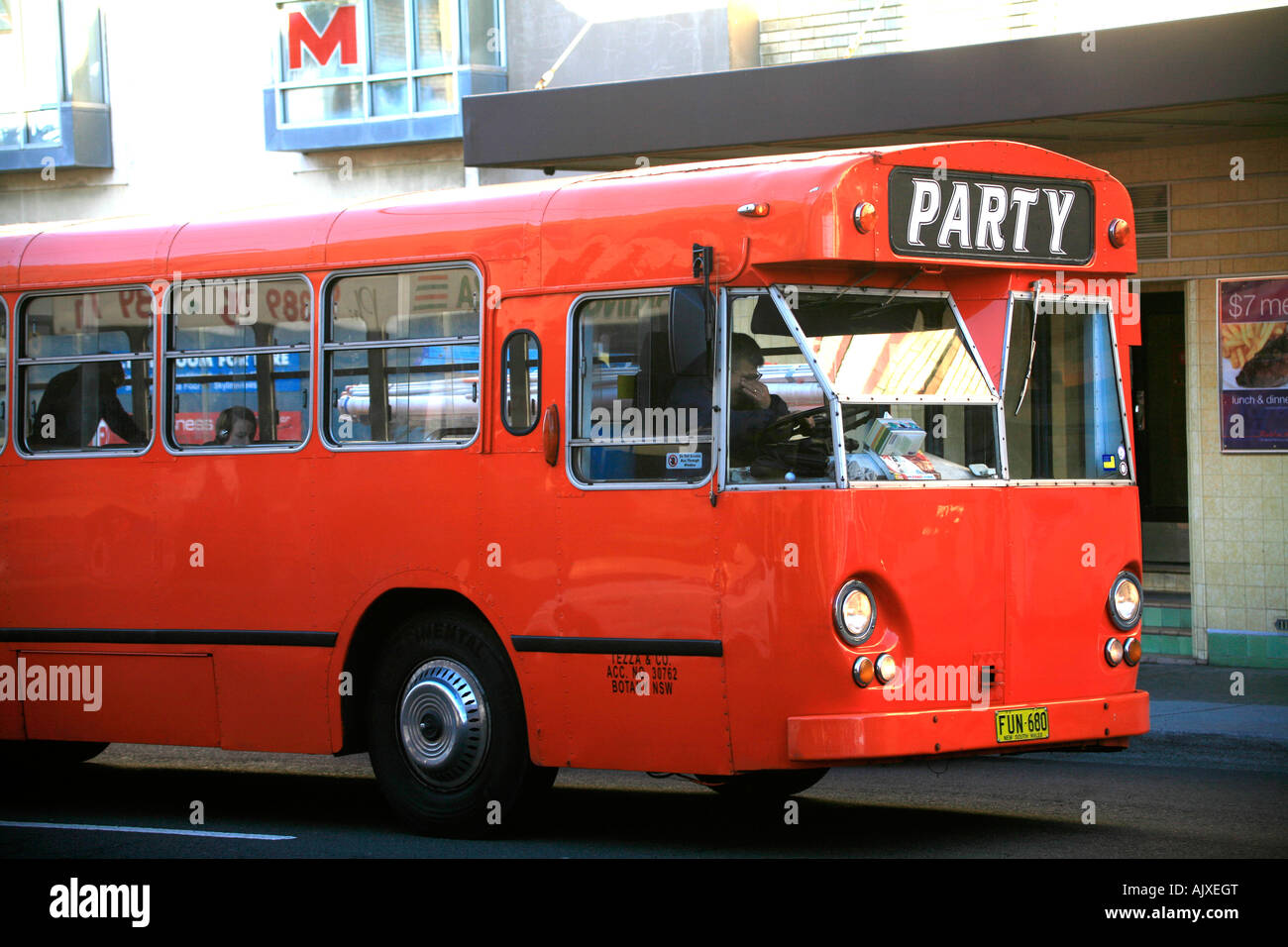 Party Bus Sydney Australie Banque D'Images