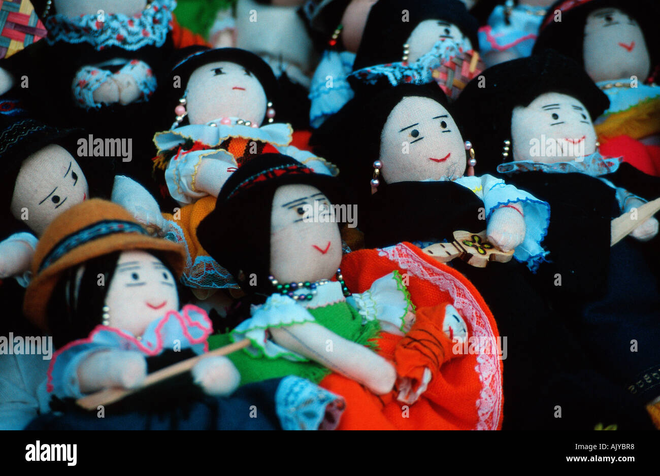 Des poupées de chiffon / Stoffpuppen Banque D'Images