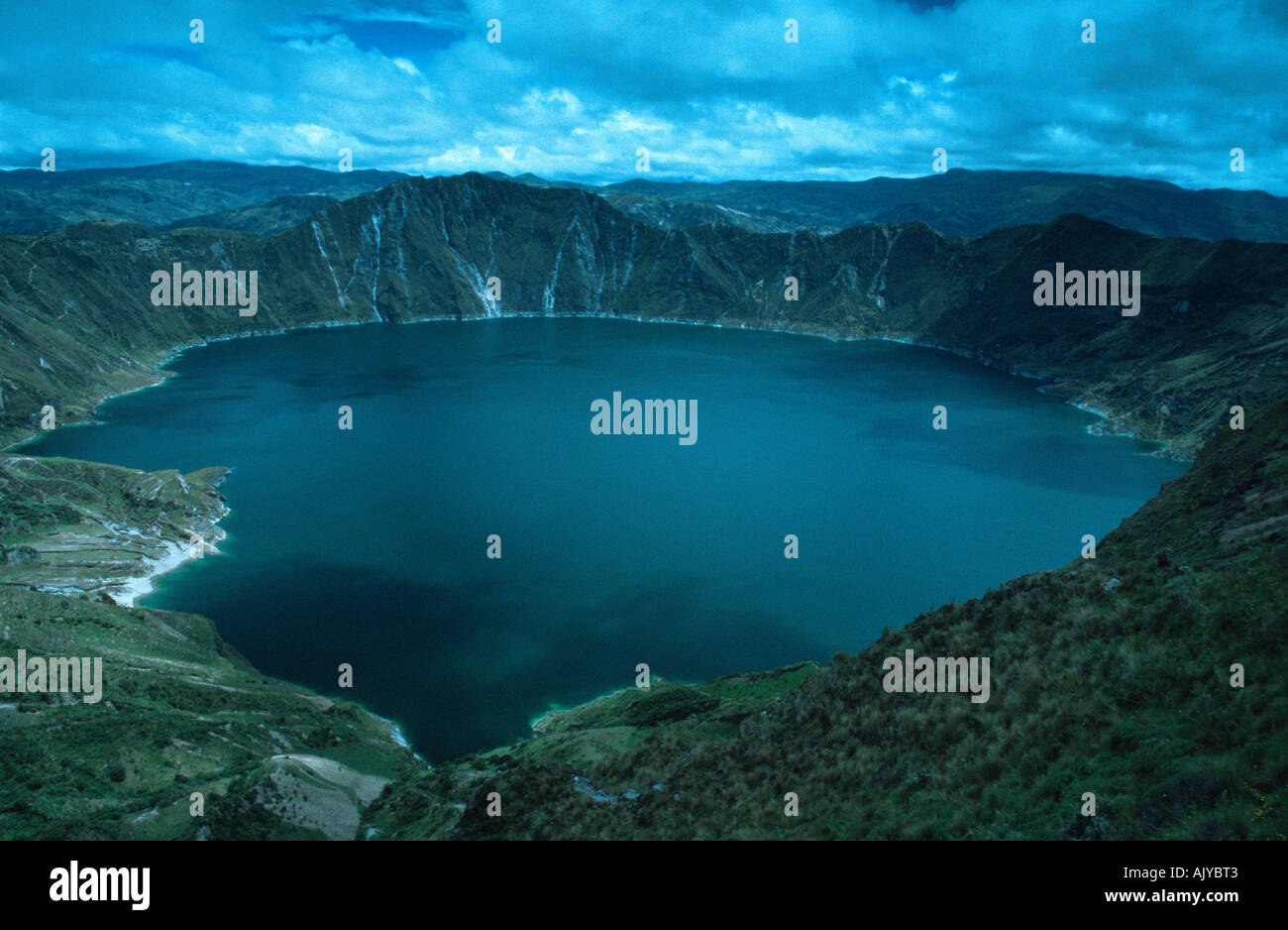 Crater Lake / Laguna Quilotoa / Kratersee Banque D'Images