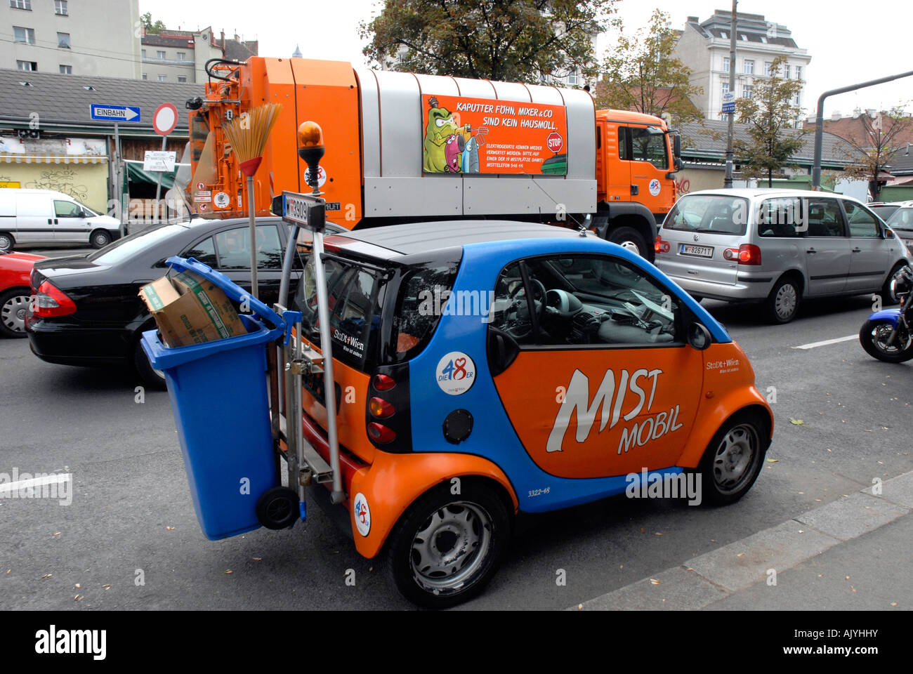 Réponse rapide nettoyage des déchets véhicule Vienne Autriche Banque D'Images