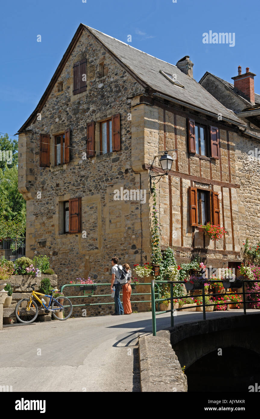 Ste Eulalie d'Olt dans l'Aveyron 12 departement de la France l'un des Les Plus Beaux Villages de