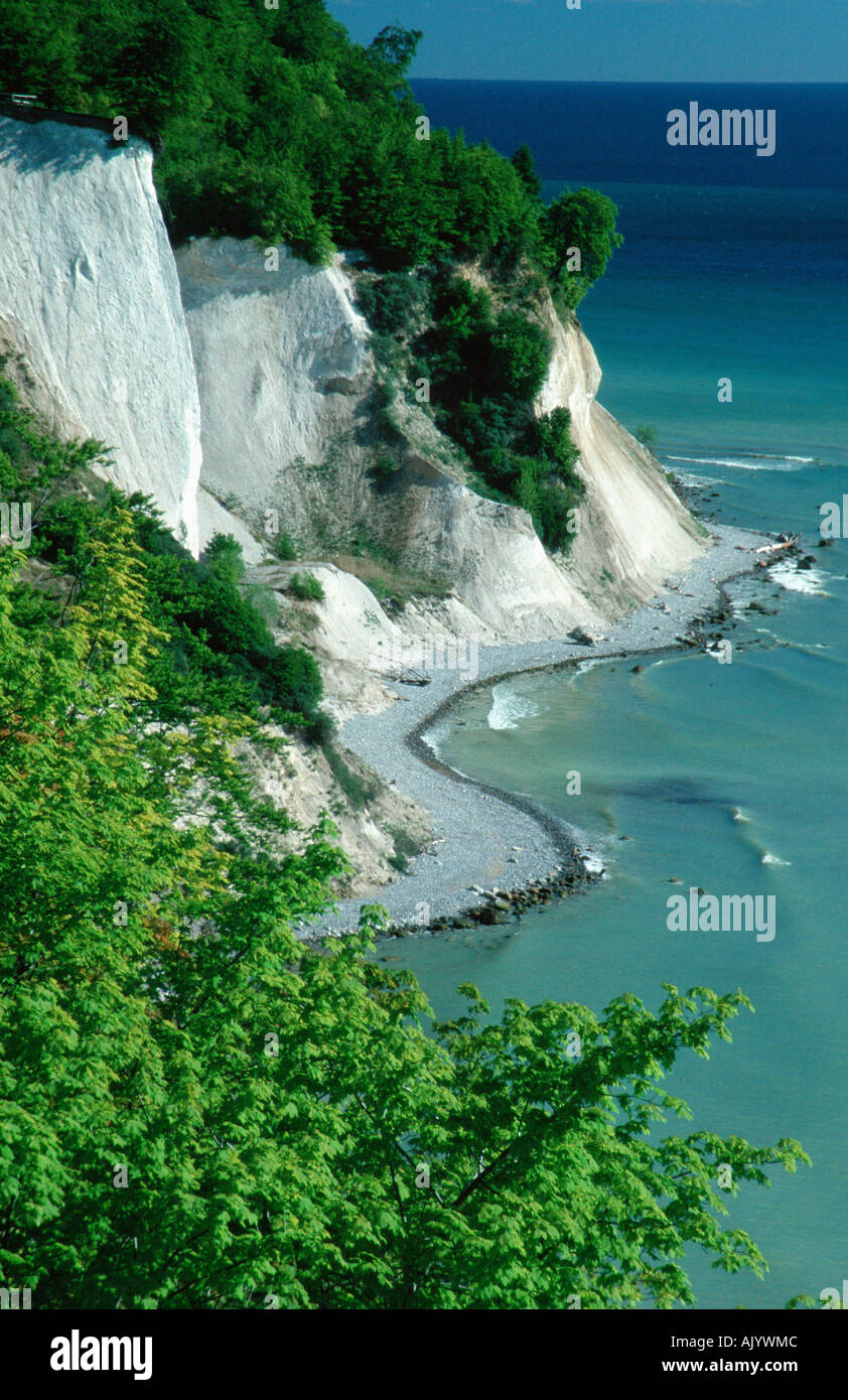 Craie Côte / Kreidefelsenkueste Banque D'Images