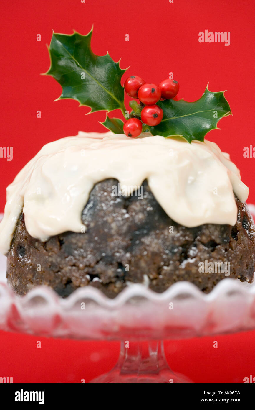 Le pudding de Noël Banque D'Images