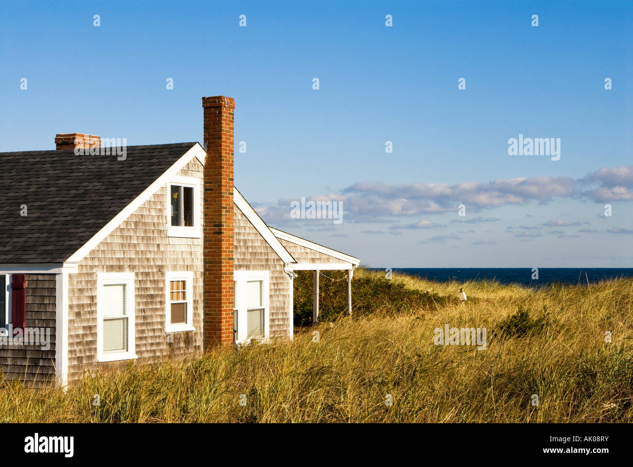 Beach Cottage simple Yarmouth MA Cape Cod Banque D'Images