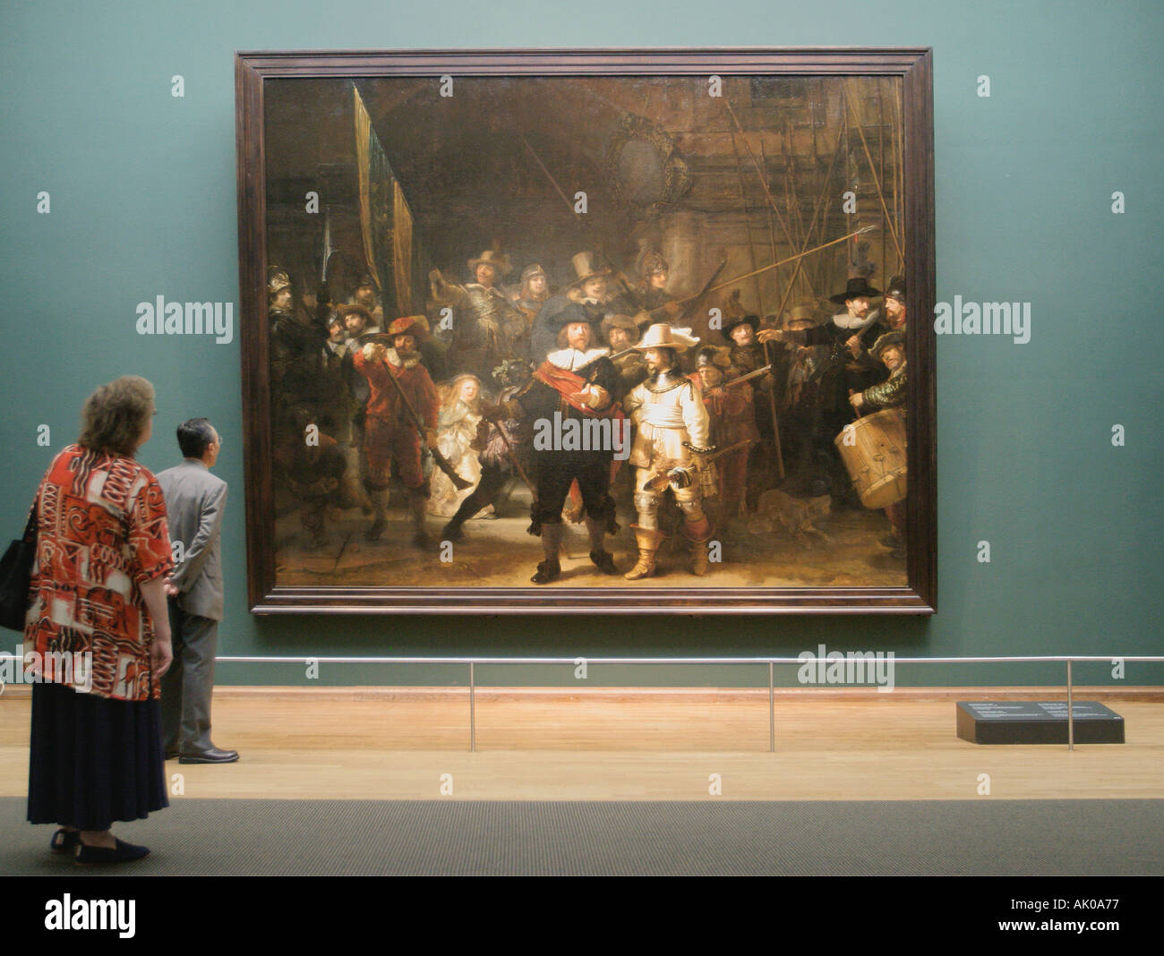 Amsterdam Pays-Bas Rembrandt la ronde de nuit au Rijksmuseum Banque D'Images