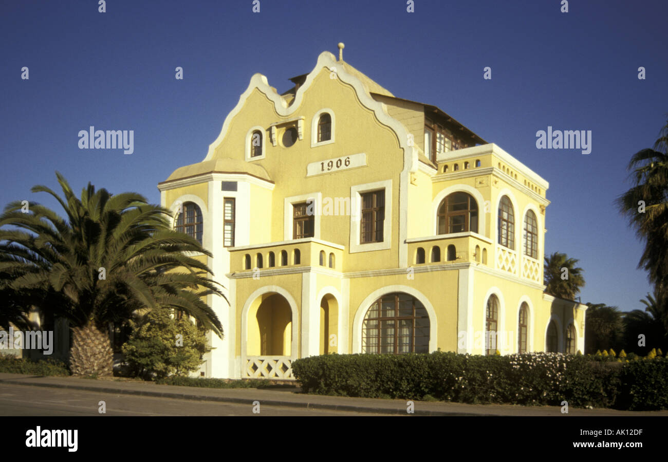 1906 bâtiment colonial style Allemand Swakopmund Namibie Afrique du sud ouest Banque D'Images