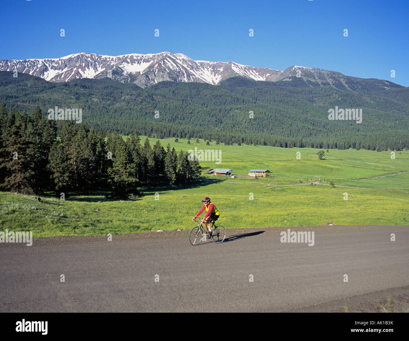 Autour de Joseph Oregon un art populaire et resort town dans l'Est de l'Oregon La Wallowa montagnes sont à l'arrière-plan Banque D'Images