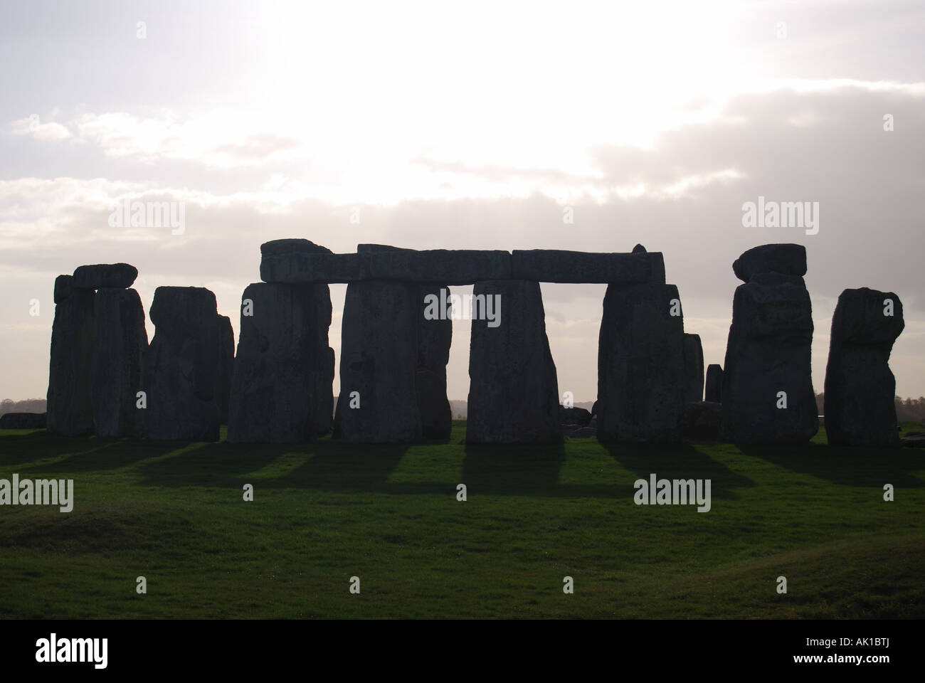 Monument préhistorique de Stonehenge, Amesbury, Wiltshire, Angleterre, Royaume-Uni Banque D'Images