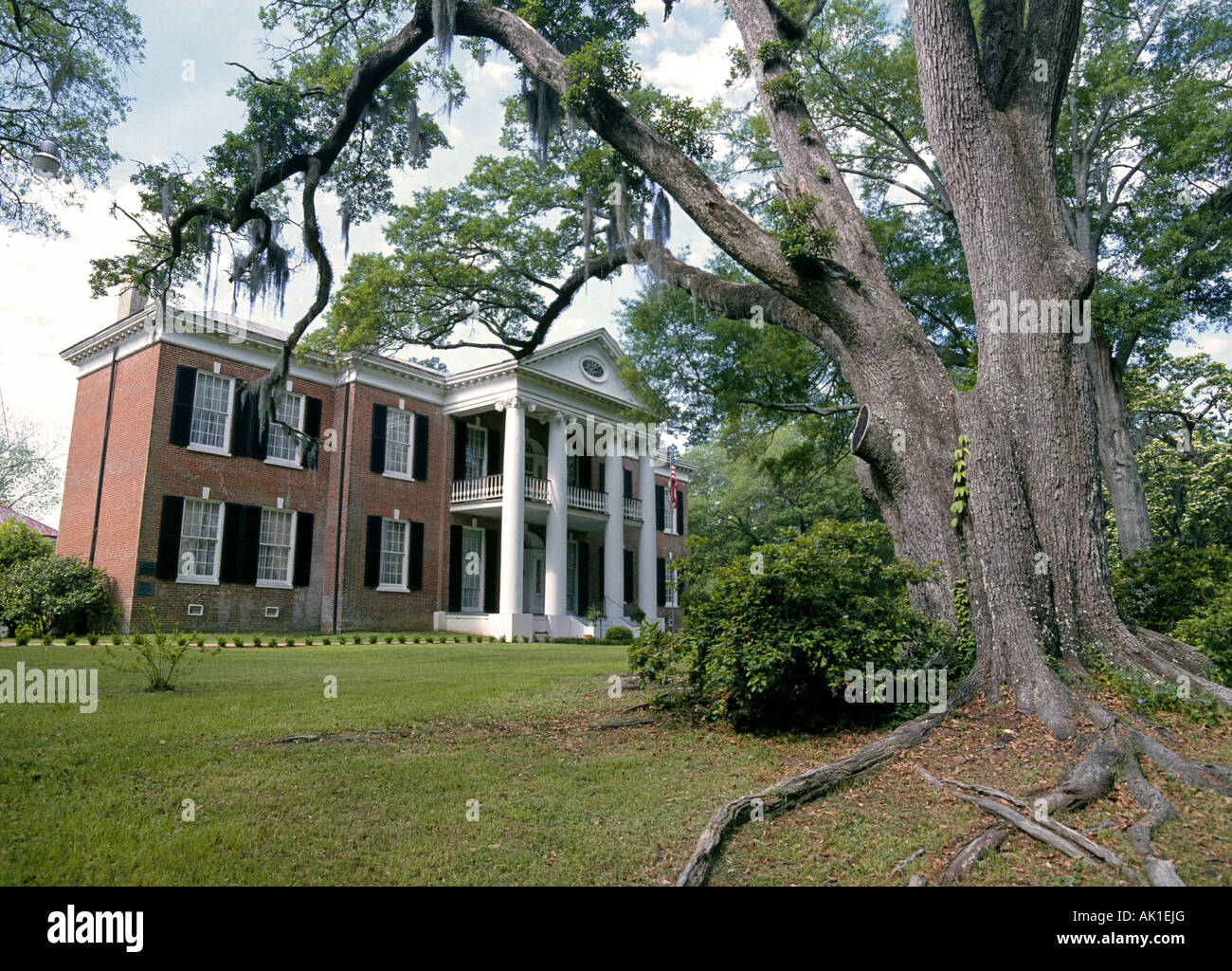 Une vue de Rosalie Mansion de Natchez, Mississippi, construit en 1823 et l'accueil qui a servi de quartier général de l'Union pendant la Guerre Civile Banque D'Images