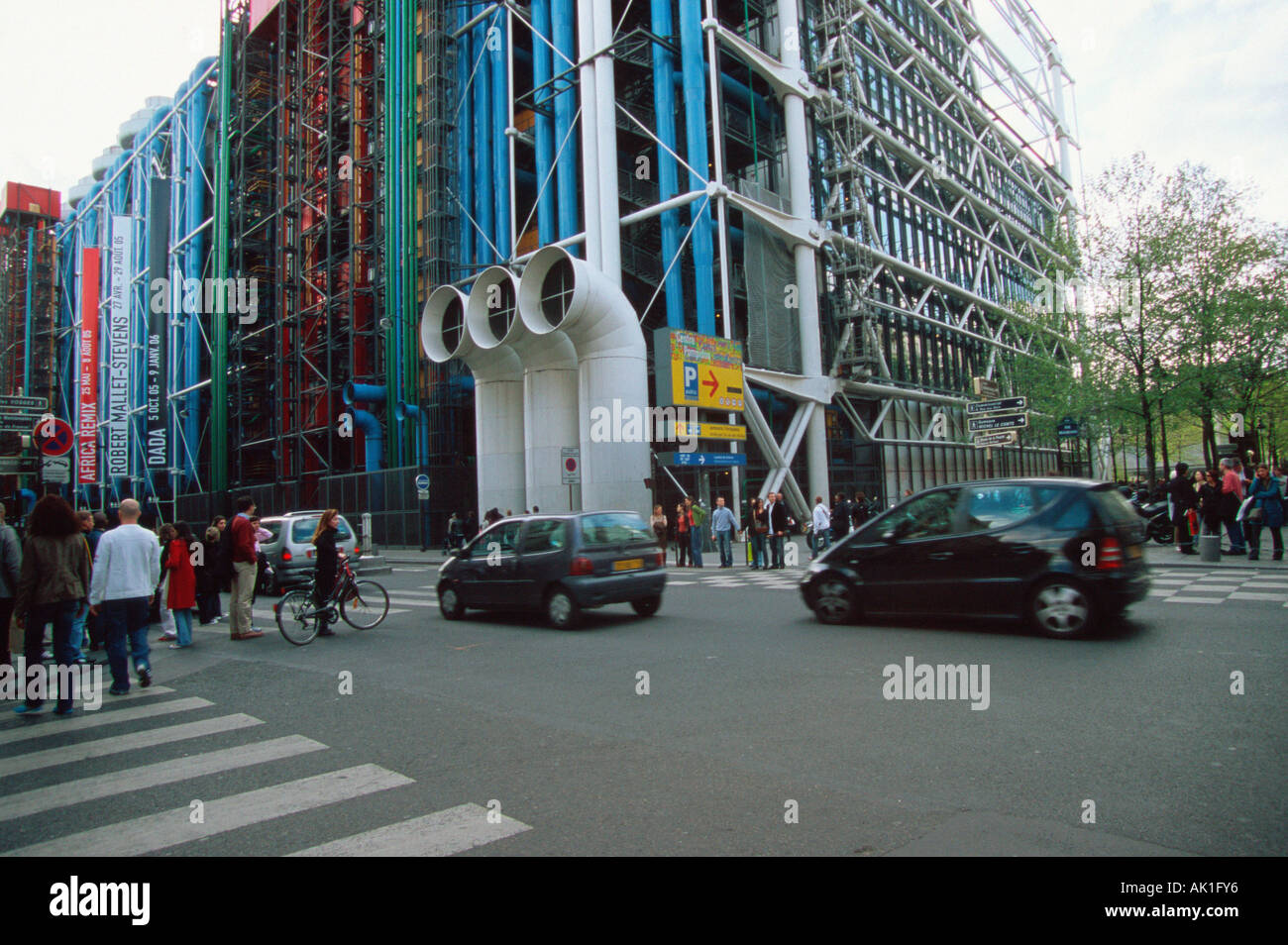 Centre Pompidou / Paris Banque D'Images
