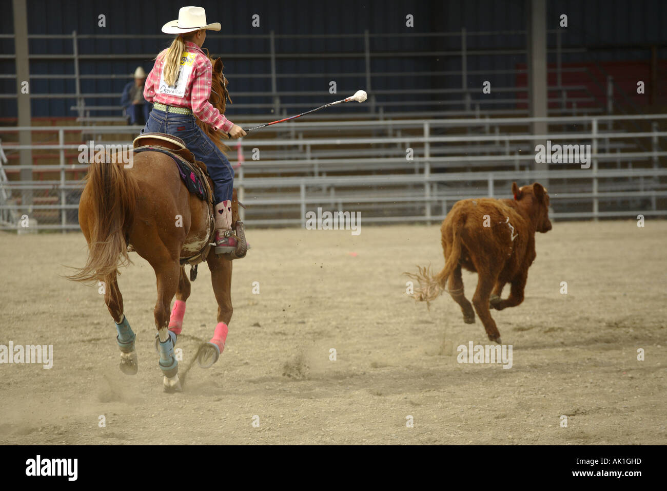 North American high school rodeo au Canada Banque D'Images