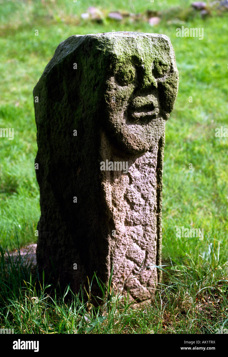 Archéologie celtique, Bishop's Head, Killadeas, Co fermanagh, Irlande Banque D'Images
