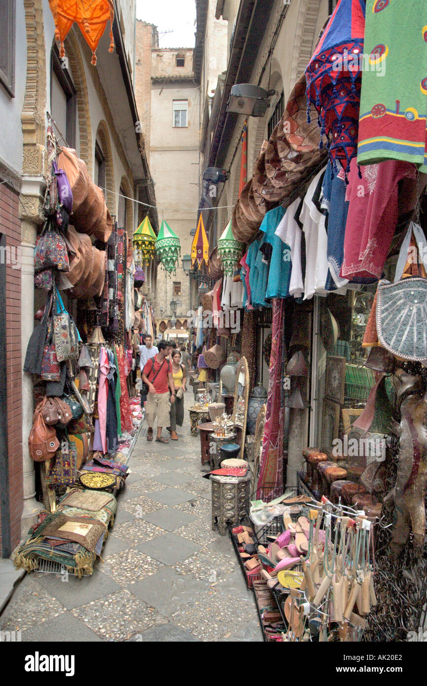 La Alcaiceria, Zacatin près de la Cathédrale, Grenade, Andalousie, Espagne Banque D'Images