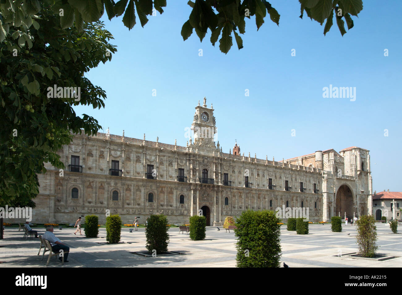 Monasterio de San Marcos (aujourd'hui un Parador), Plaza de San Marcos, Leon, Castilla y Leon, Espagne Banque D'Images