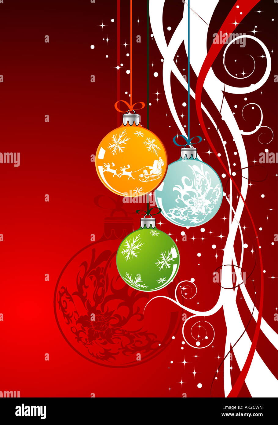 Babioles de Noël avec l'arrière-plan Banque D'Images