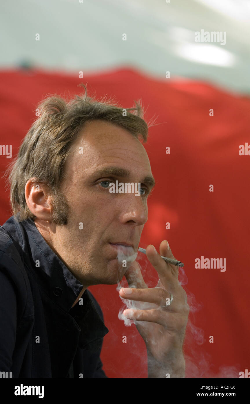 Auteur britannique Will Self à Edinburgh International Book Festival 2006 Banque D'Images