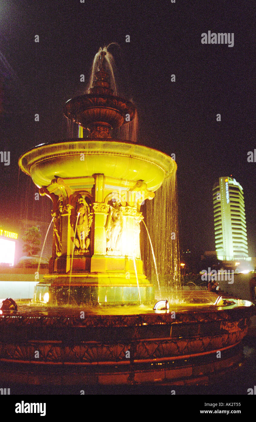 Fontaine Merdeka Square Kuala Lumpur, en Malaisie Banque D'Images