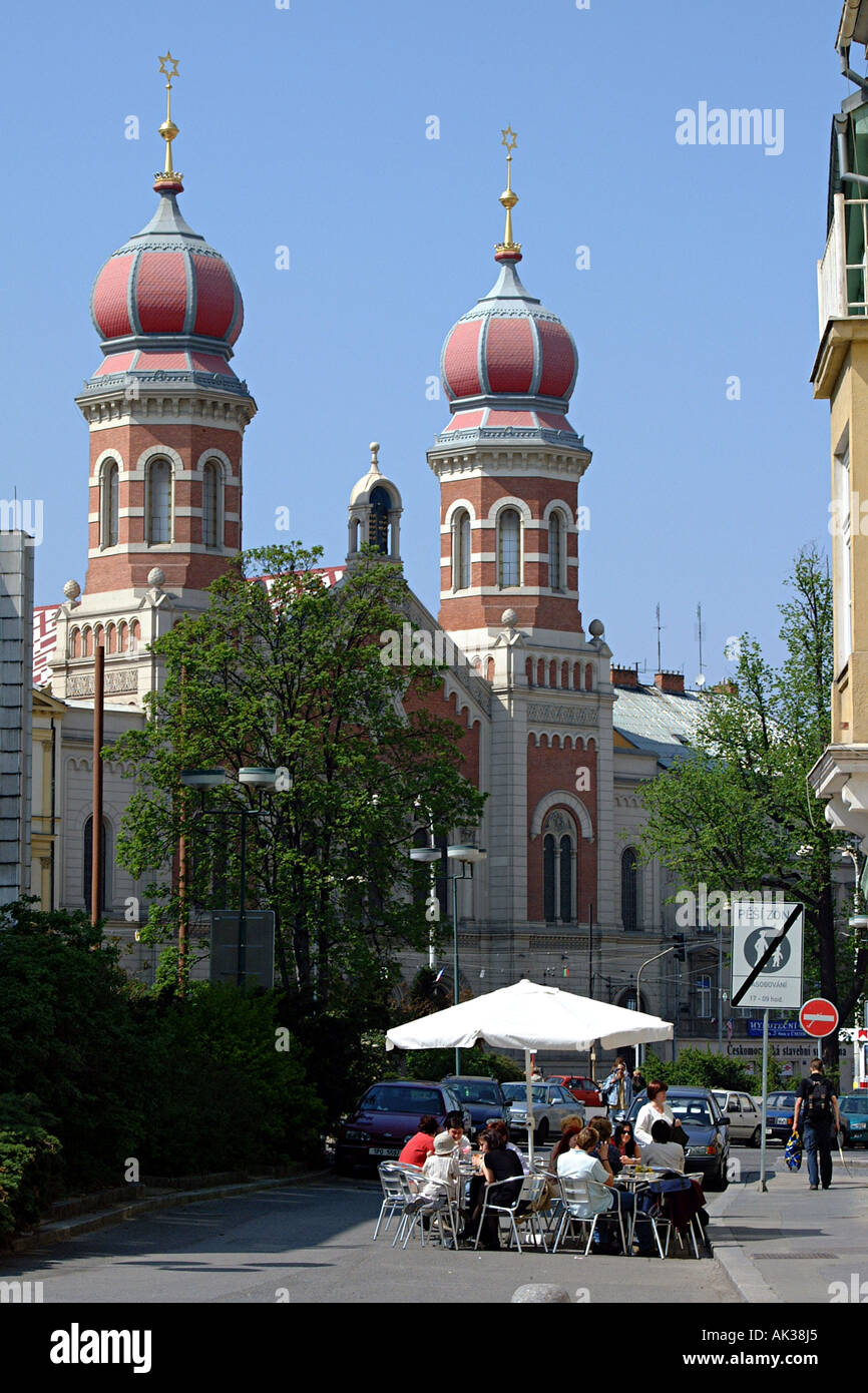 La Grande Synagogue, Plzen, République Tchèque Banque D'Images