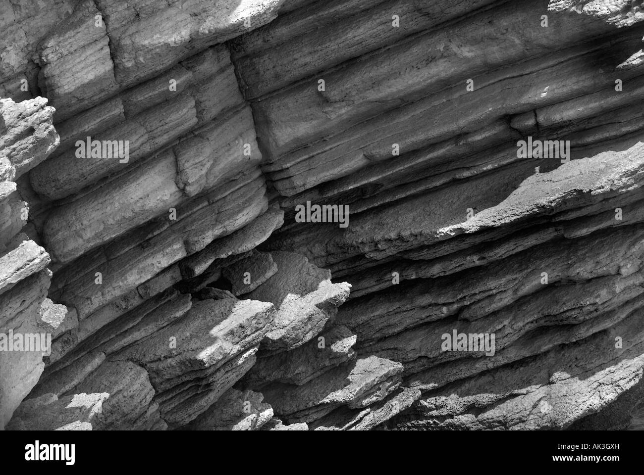 Rock formation et la mer Benidorm espagne Banque D'Images