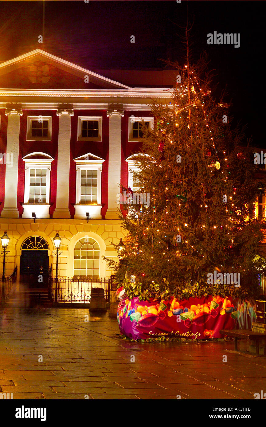 L'affichage lumineux de Noël à St Helen s Square York UK Banque D'Images