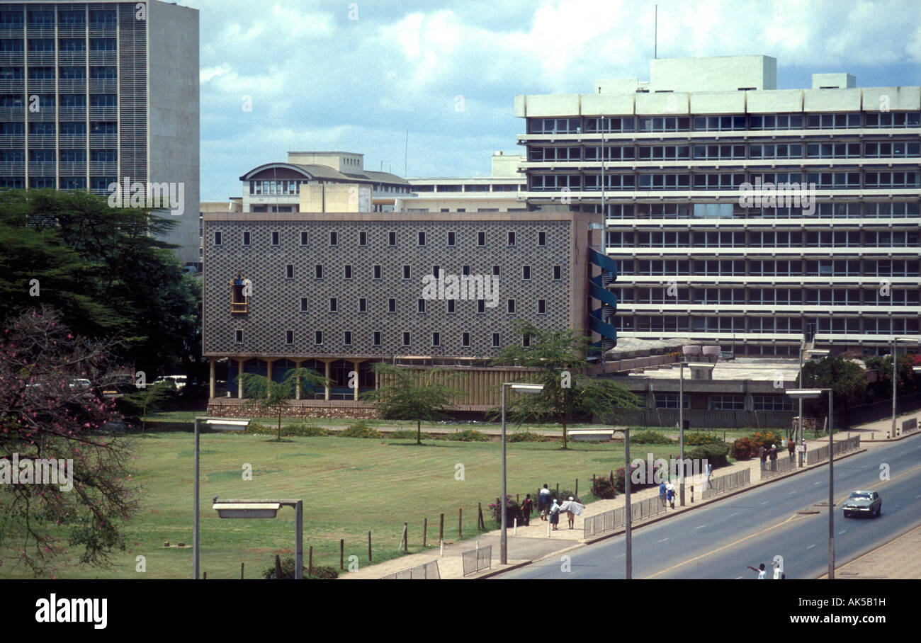 Le Bureau du président et d'autres bâtiments Centre de Nairobi Kenya Afrique de l'Est Banque D'Images