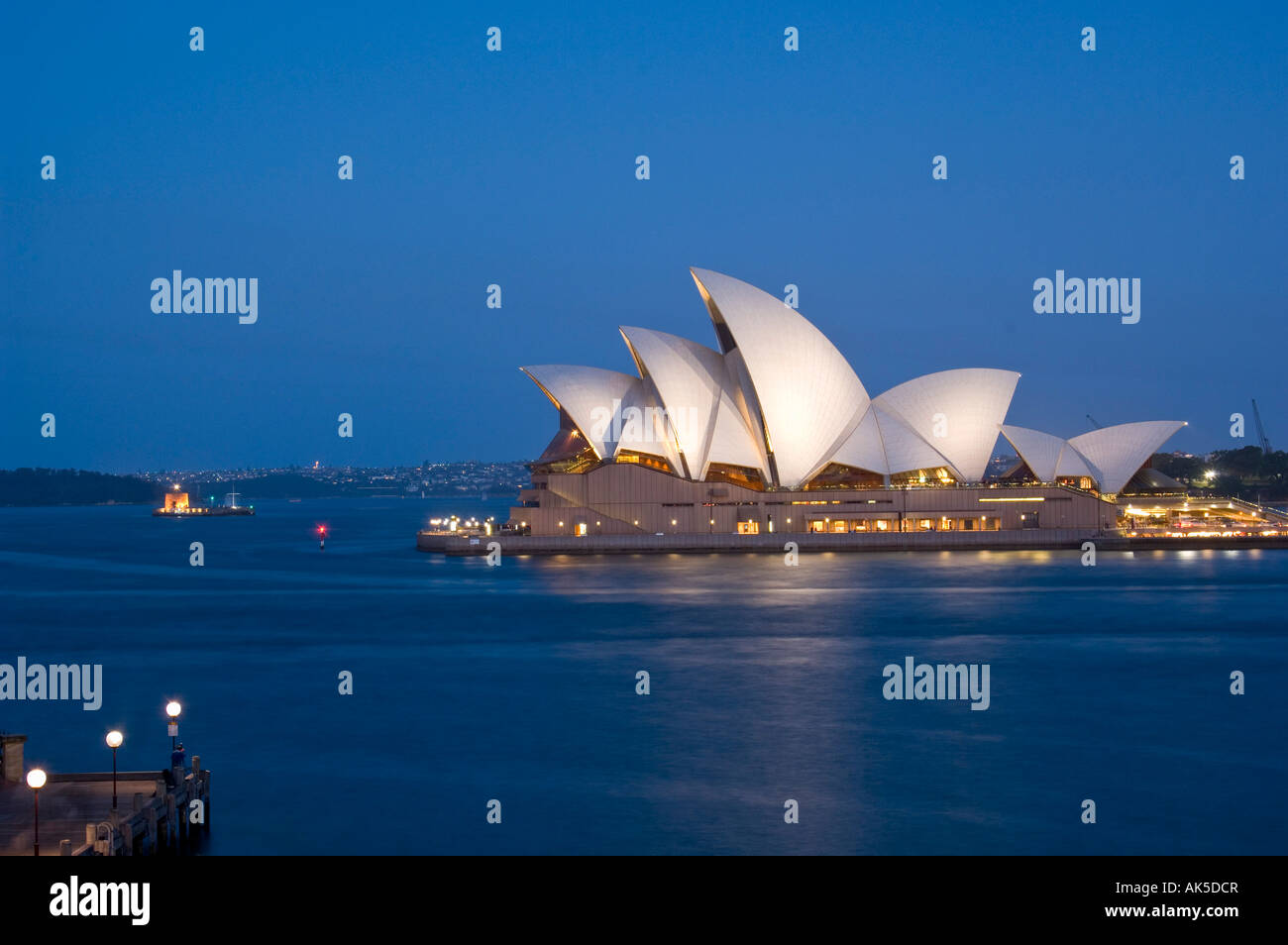 Au crépuscule de l'Opéra de Sydney Sydney New South Wales Australie Banque D'Images