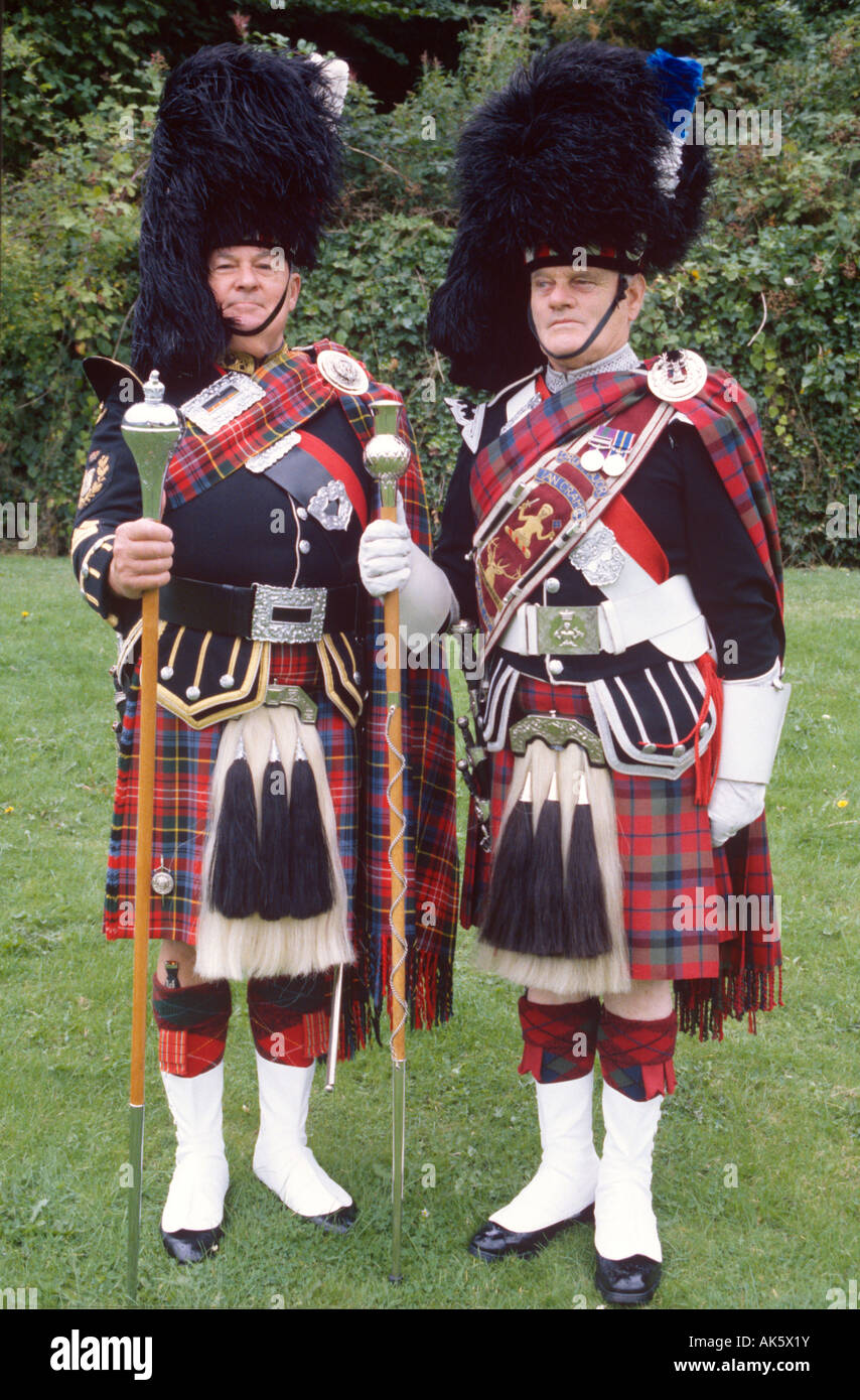 Deux musiciens à la Scottish Highland Games Banque D'Images