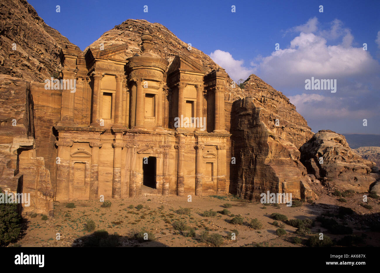 Le monastère Al Deir Petra Jordanie Banque D'Images