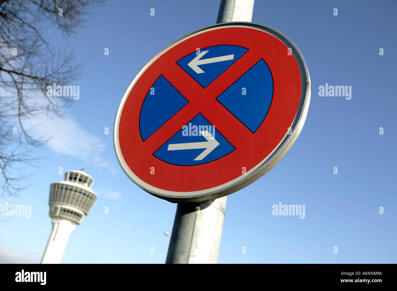 L'arrêt minimal à l'aéroport international Munich Bavaria Allemagne Banque D'Images