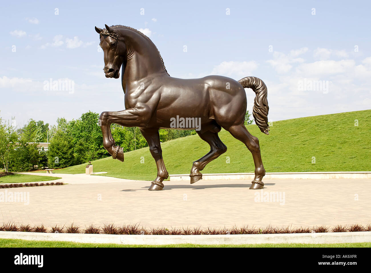 Leonardo da Vinci s Horse sculpture au Frederik Meijer Gardens Grand Rapids Michigan MI Banque D'Images