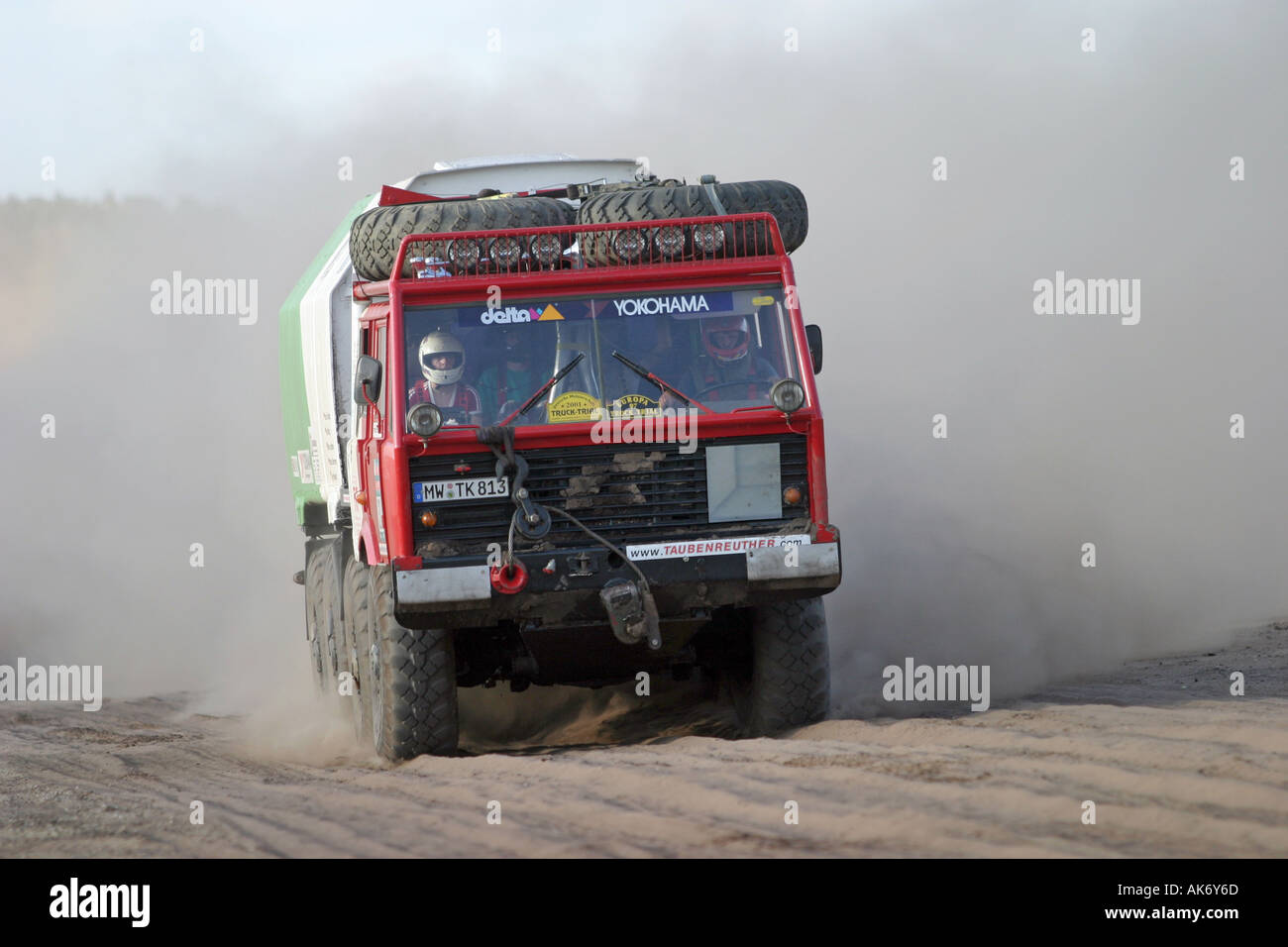 Camion Tatra au rallye Breslau Berlin Banque D'Images