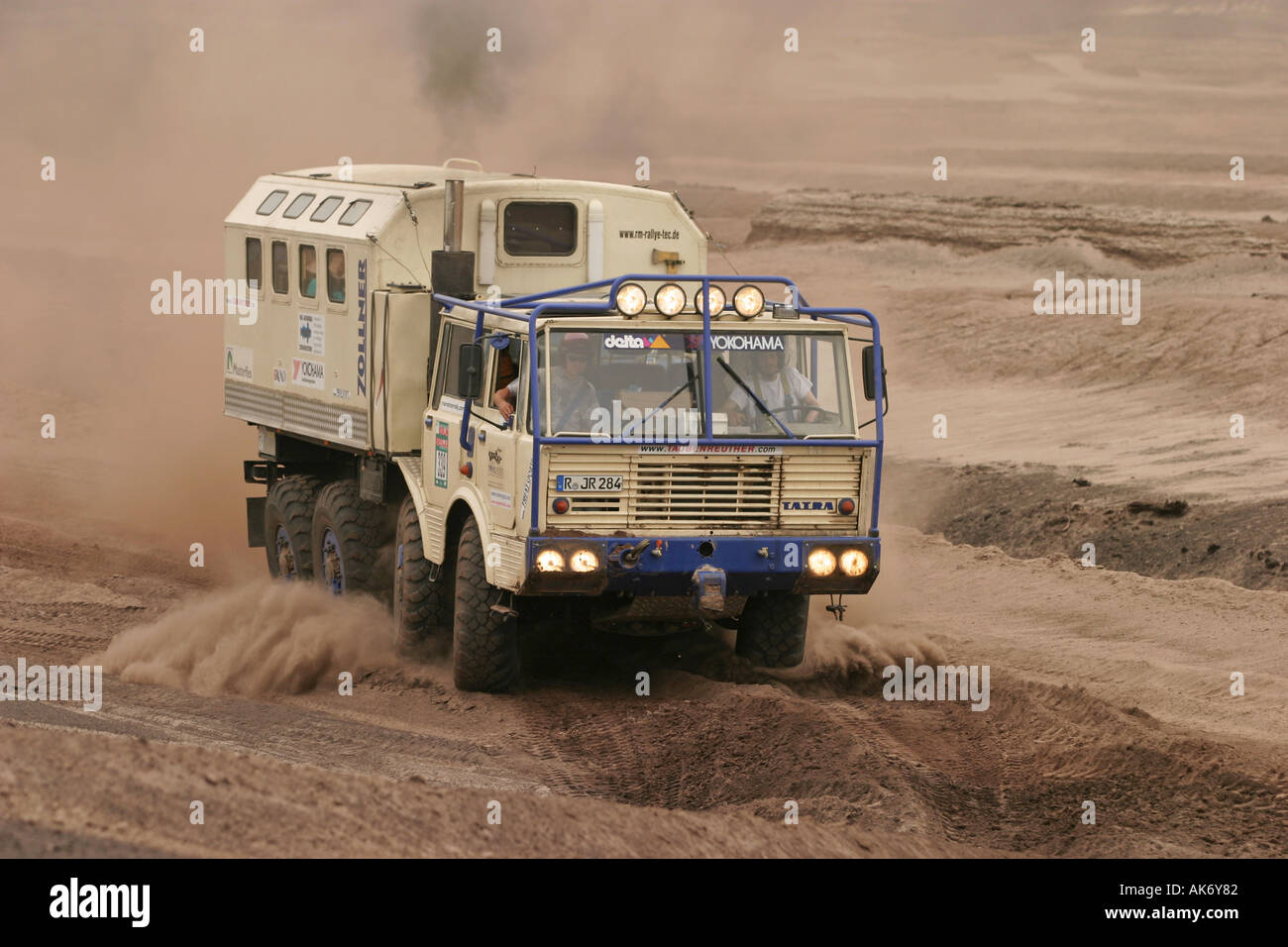 Camion Tatra au rallye Breslau Berlin Banque D'Images