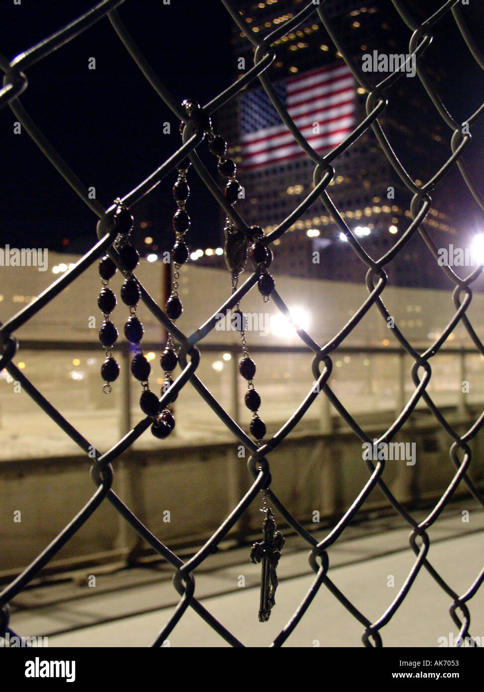 Hommage des Lumières 2003 WTC à New York, NY Downtown New York World Trade Center ©mak Banque D'Images