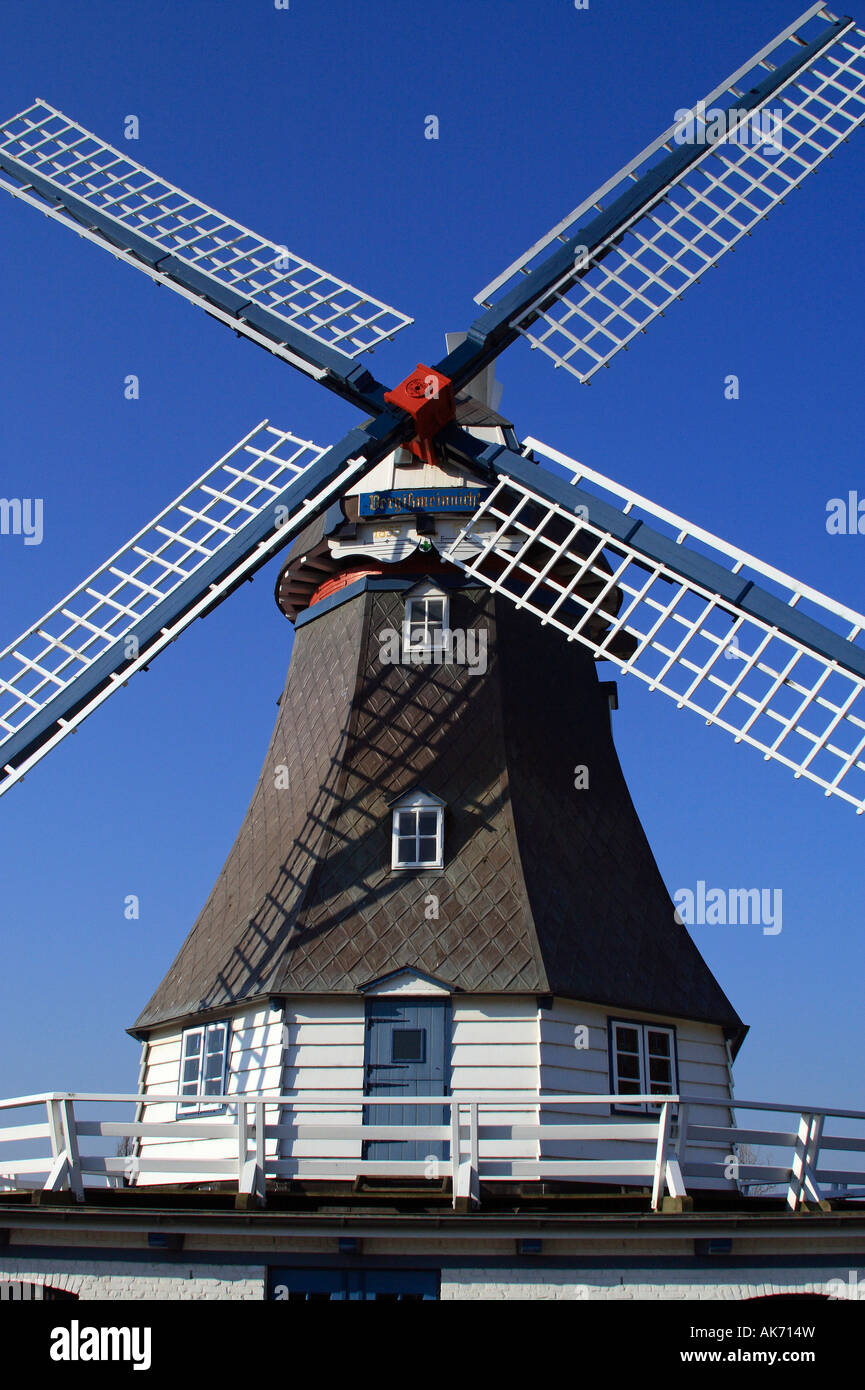 Friedrichskoog / moulin à vent Banque D'Images
